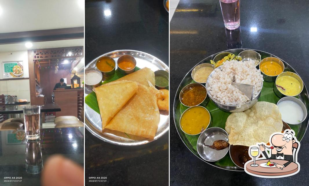 Food at Sree Lakshmi Bhavan Veg Resturant. Chalikadav
