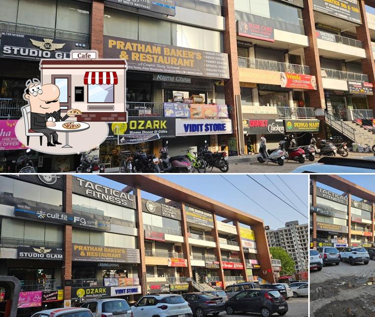 Check out how Pratham Baker's & Restaurant Best Restaurant Party Celebration Restaurant Best Fast Food Rastaurant In Zirakpur looks outside