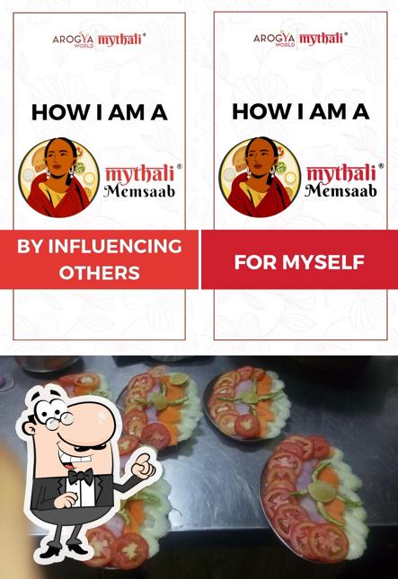 The picture of Book My Thali’s interior and food