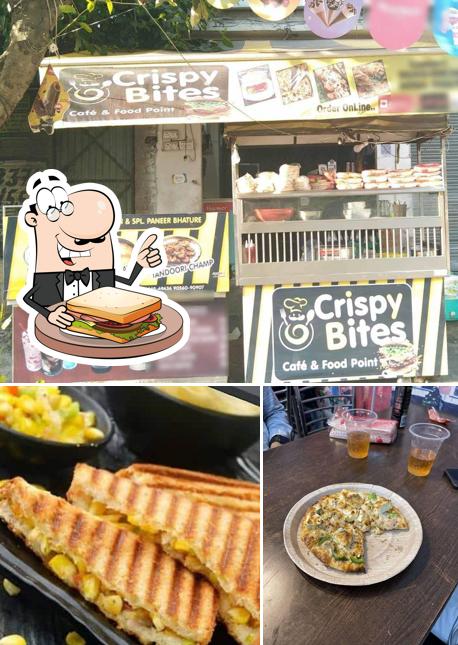 Grilled cheese sandwich at Crispy bites