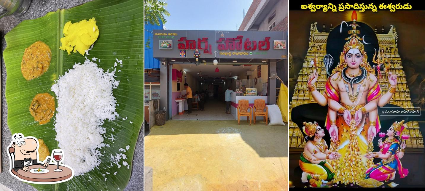 Food at Harsha Hotel Pure Veg (Hima Bindhu Hotel)