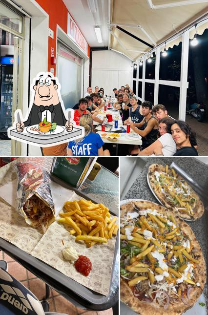 Guarda la foto che mostra la cibo e esterno di Kebab