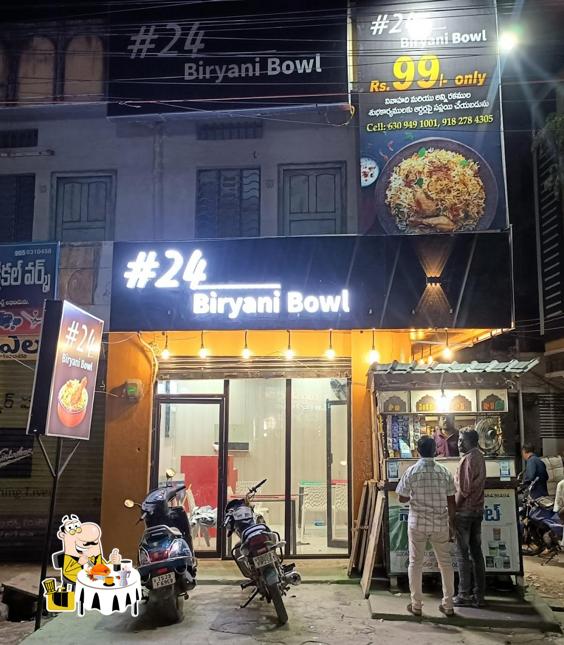 Food at #24 biryani bowl
