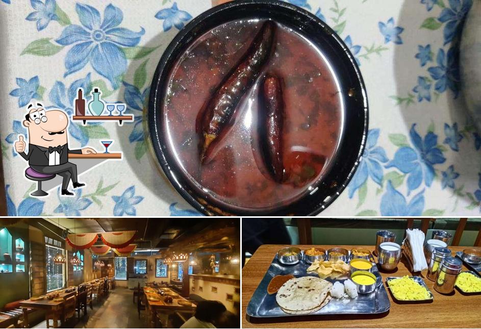 Among different things one can find interior and food at Shree Kismat Kathyawadi