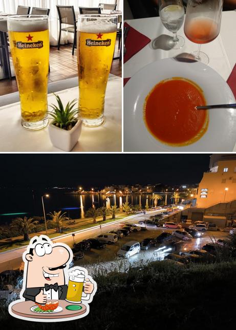Puoi goderti un rinfrescante bicchiere di birra chiara o scura