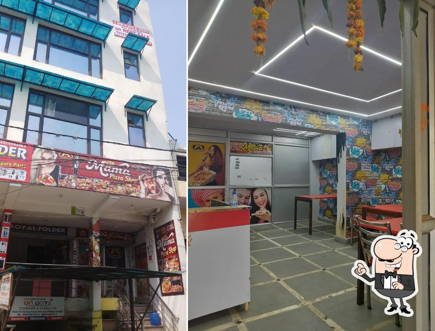 The interior of Mama pizza shop