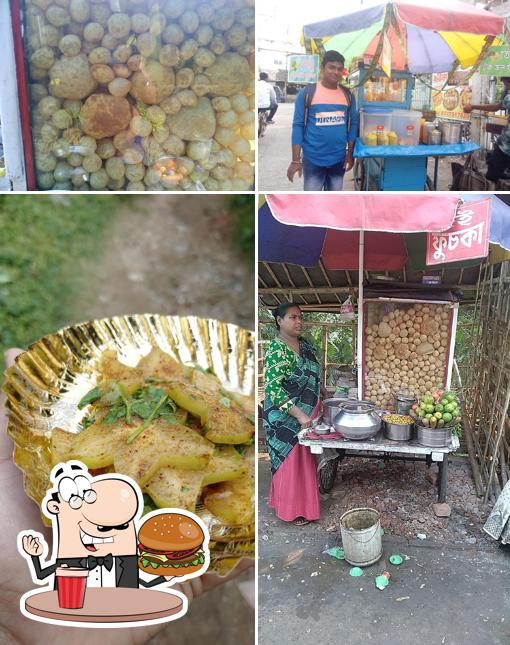 Get a burger at Rabindar Fuchka Stall