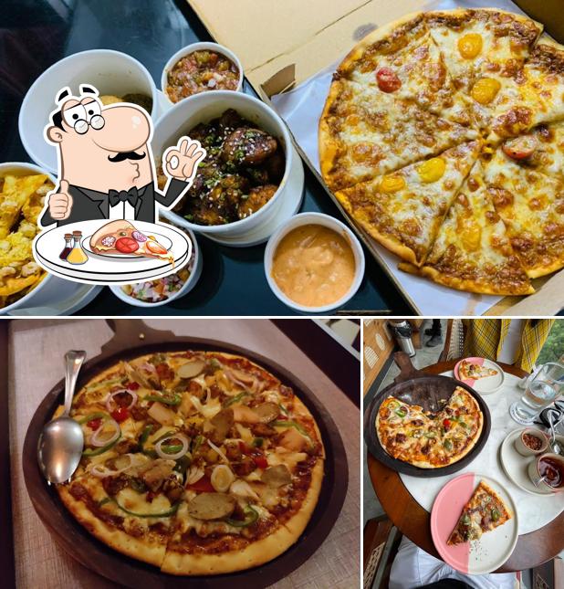 Pick pizza at Windsong cafe ৱিন্ড চং ক্যেফে
