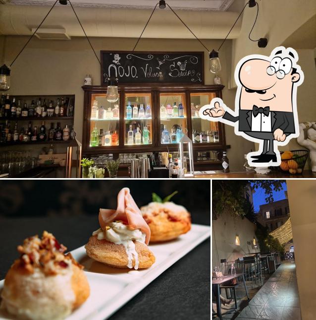 La immagine di interni e cibo da Nojo - pizza e gin