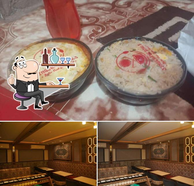 Among different things one can find interior and food at Chilyas Darbar