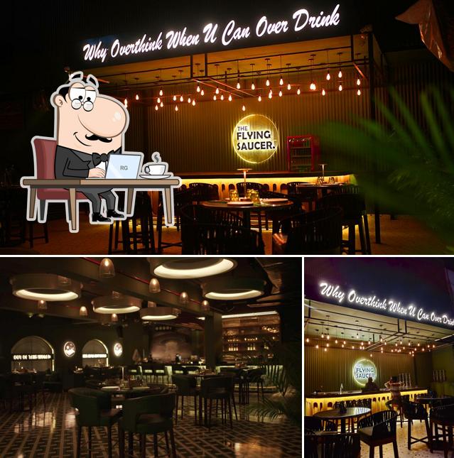 The interior of Flying Saucer Jhansi