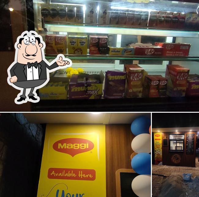 The photo of interior and food at Nescafe coffee shop