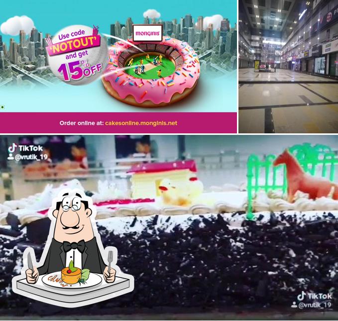 Among different things one can find food and exterior at Monginis Cake Shop