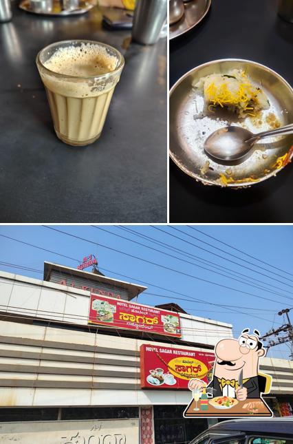 Take a look at the picture showing food and exterior at A 1 KUNDA Hanamshet & Sagar Hotel