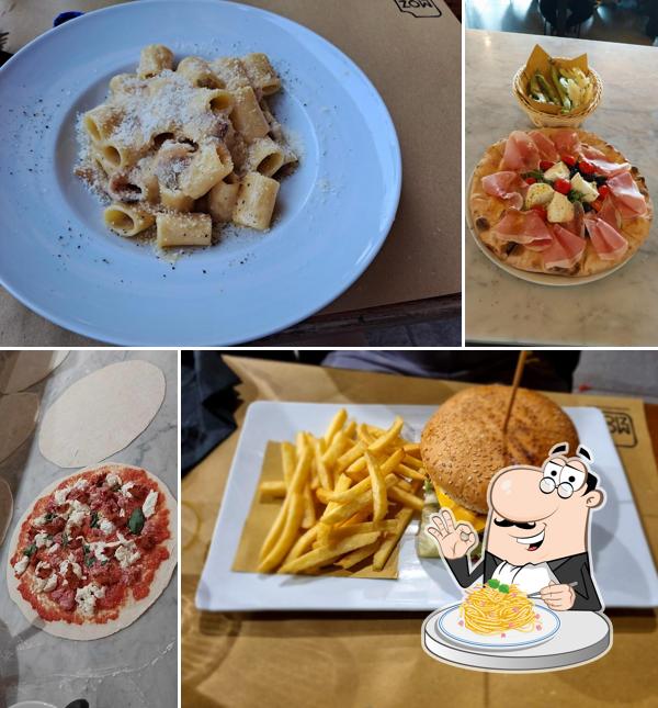 Spaghetti alla carbonara al Mozzico