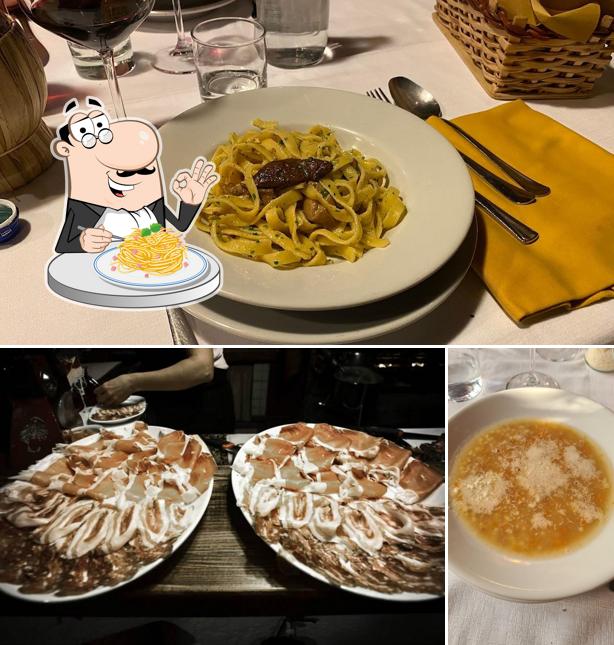 Spaghetti alla carbonara al Agriturismo Rosa Selvatica