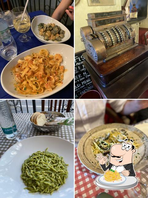 Spaghetti alla carbonara al Trattoria dei Pescatori