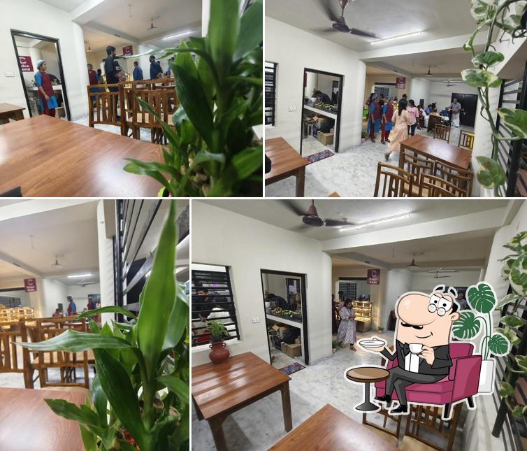 The interior of Cafe Kudumbashree Premium Restaurant
