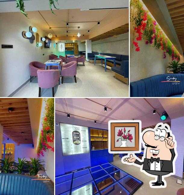 The interior of Siblings Cafe