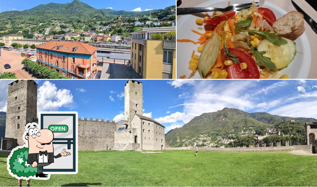 La immagine di esterno e cibo da Hotel Gamper