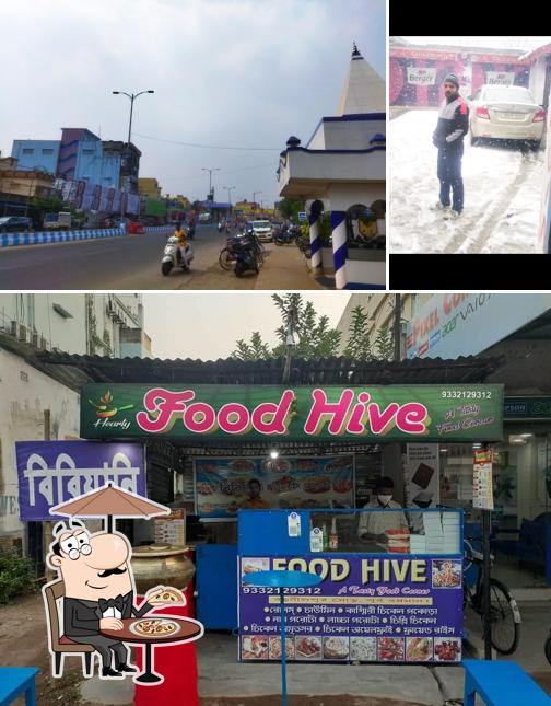 The exterior of FOOD HIVE