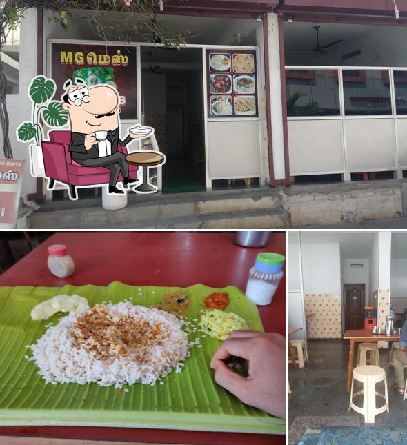 The interior of MG Kerala Mess