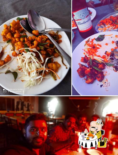 Take a look at the image depicting food and bar counter at ON THE ROCKS BAR & RESTAURANT