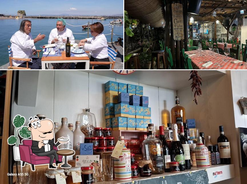 Gli interni di Osteria Torre Ferano