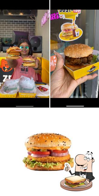 Grilled cheese sandwich at The Zesty Burgers