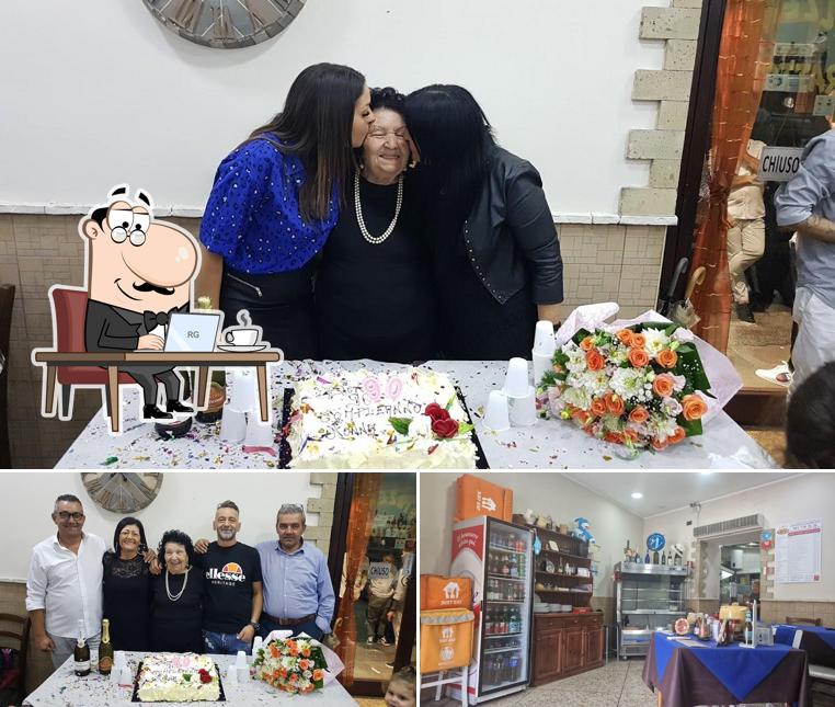 Gli interni di pizzeria e trattoria iorio