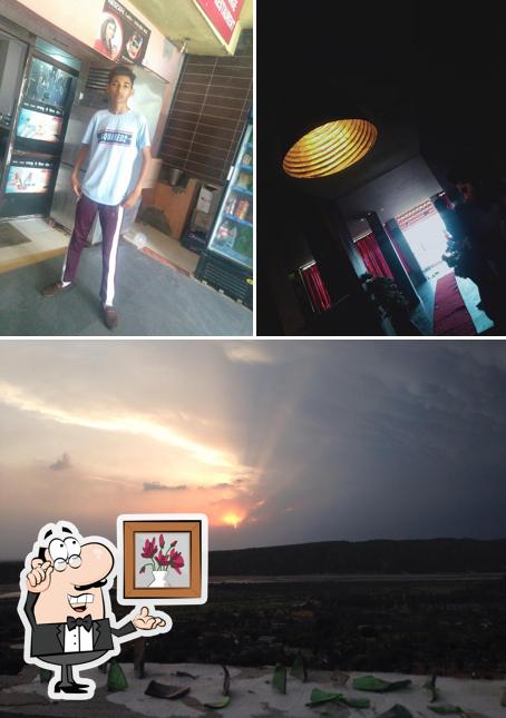 The restaurant's interior and exterior