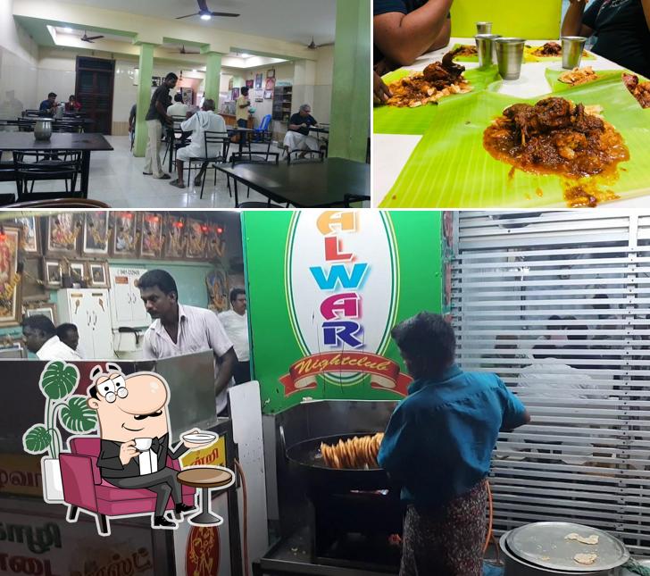 Take a seat at one of the tables at Alwar Night Club