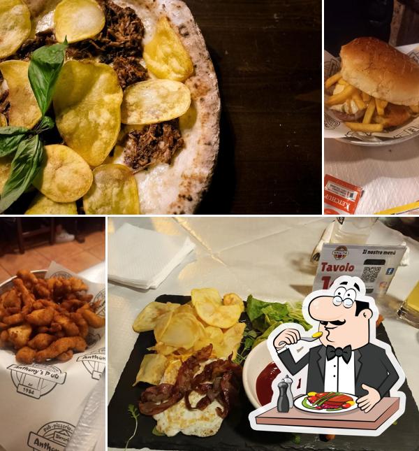 Panino con maiale stirato al Anthony'S Pub