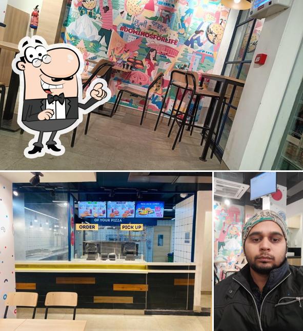 The interior of Domino's Pizza Tughlakabad Extension, New Delhi