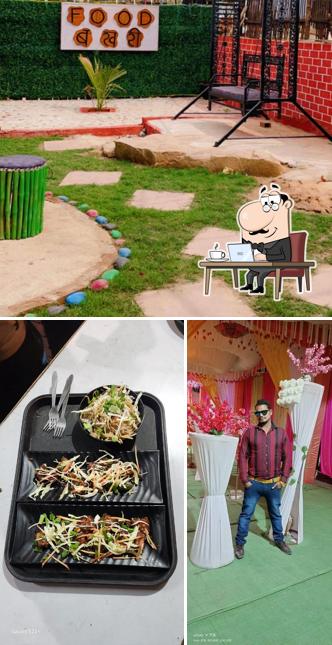Take a look at the picture showing interior and food at Food bakhri family restaurant