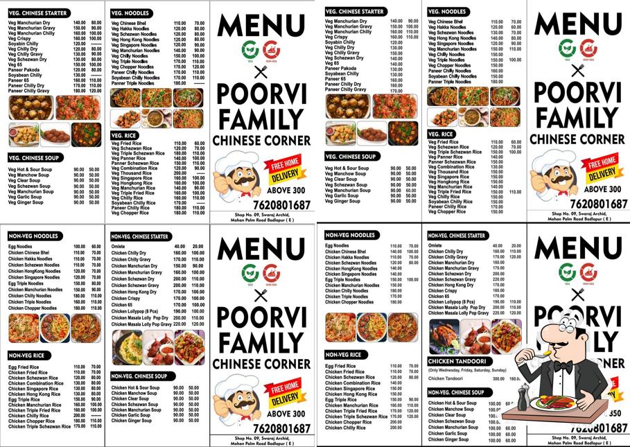Food at Poorvi Family Chinese Corner