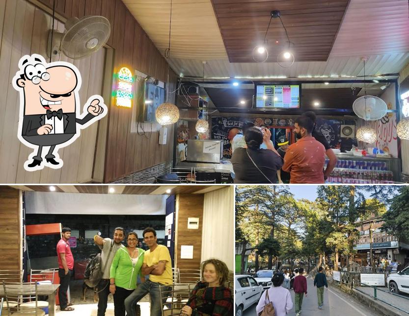 Take a look at the image depicting interior and exterior at Mom's Kitchen kasauli