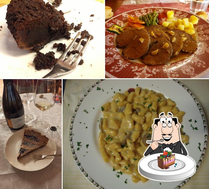 Torta al cioccolato al Enoteca 84