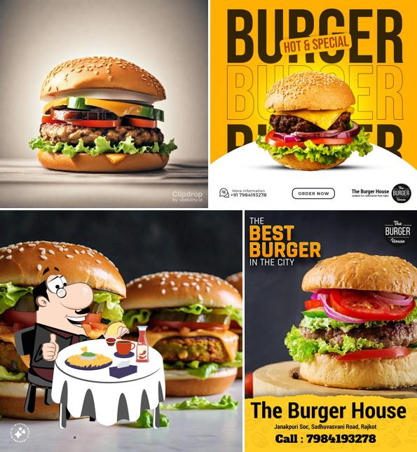 Order a burger at THE BURGER HOUSE