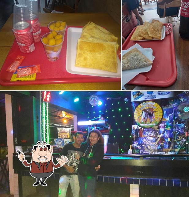 Esta é a foto mostrando comida e interior a Fujiyama Pastelaria