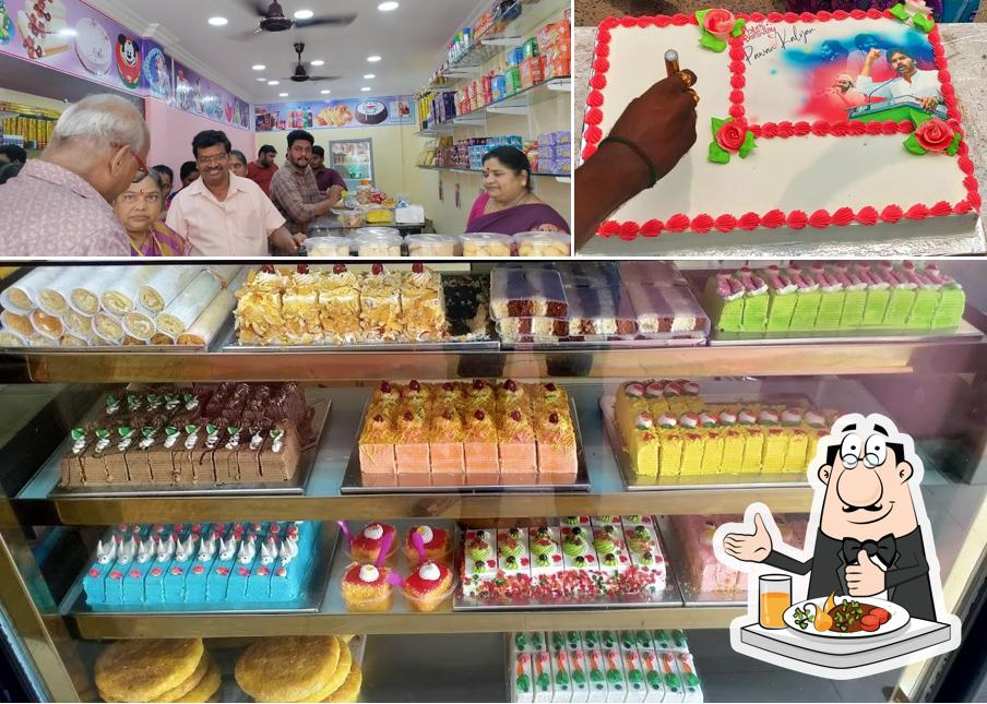 Check out the photo showing food and interior at GM Bakery