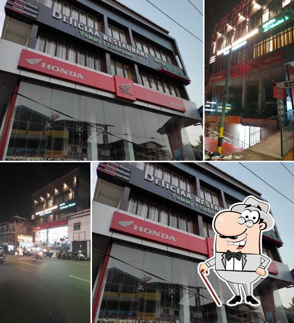 The exterior of Deliciaa Restaurant