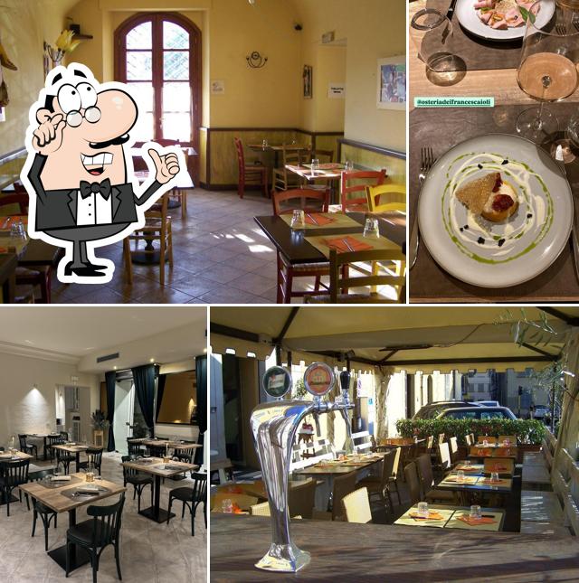 Gli interni di Osteria dei Francescaioli