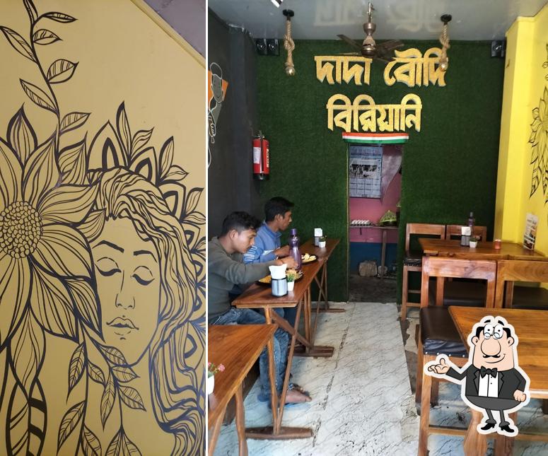 The interior of Dada Boudi Biriyani