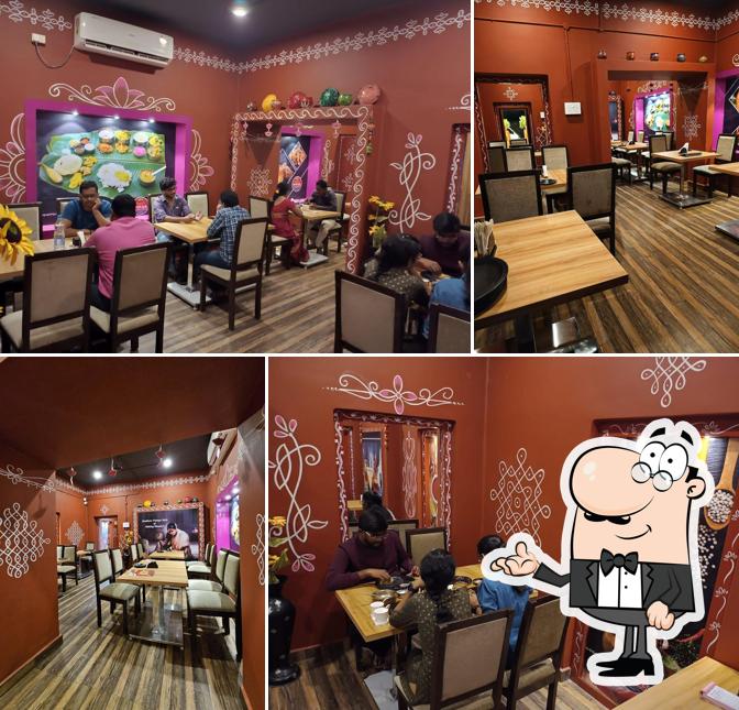 Take a seat at one of the tables at Southern Foods