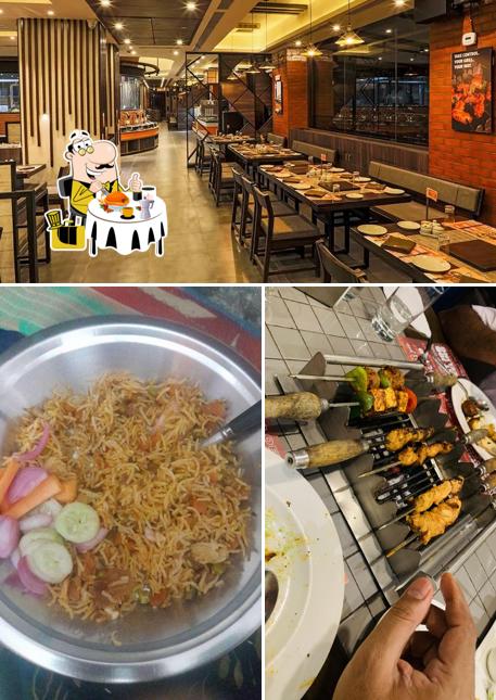 Among different things one can find food and interior at Barbeque Nation - Aliganj