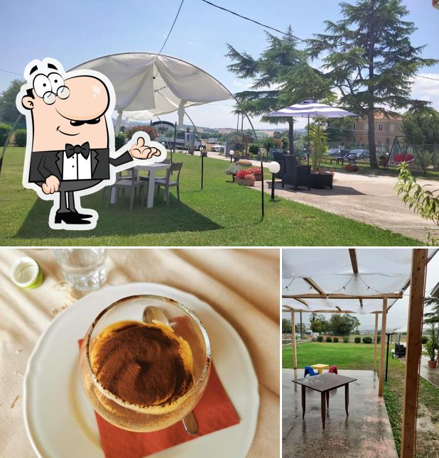 Gli interni di Osteria la Staffa