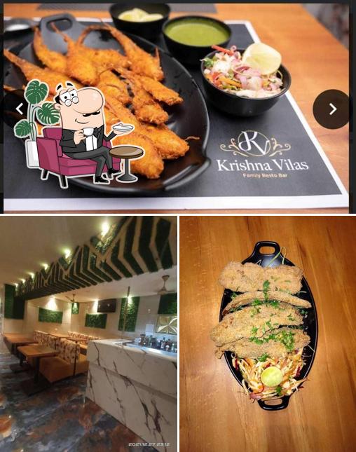 Krishna Vilas Family Resto Bar is distinguished by interior and food