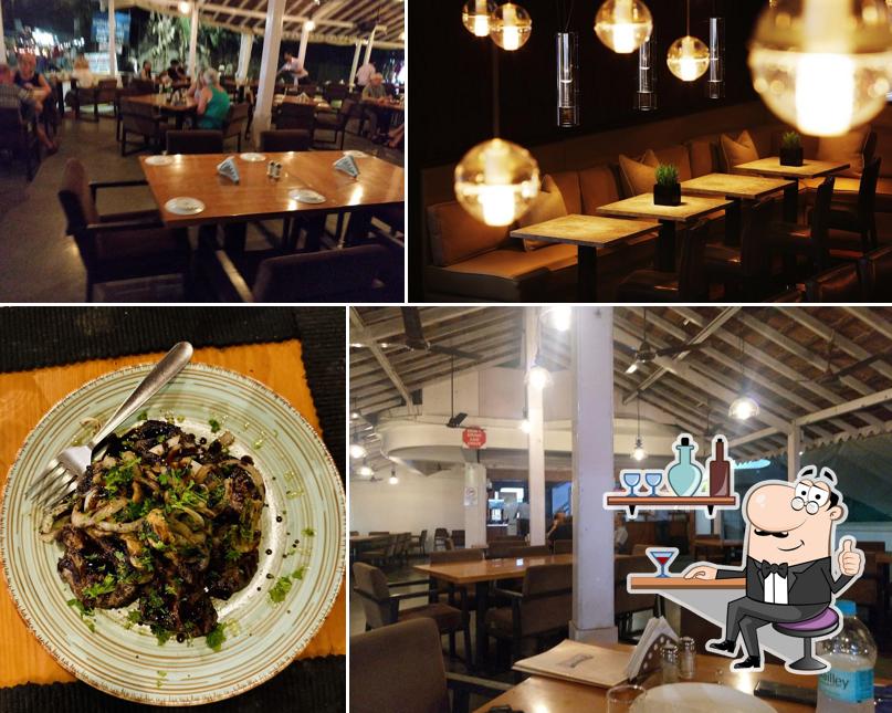 Take a seat at one of the tables at Karlton's Horizon Grill