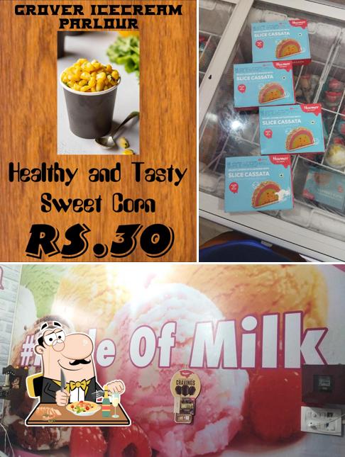 Food at Grover icecream parlour